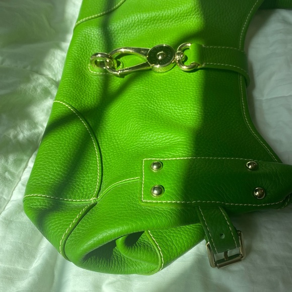 Dooney & Bourke Logo Lock Shoulder Bag Green NWOT - Picture 13 of 16